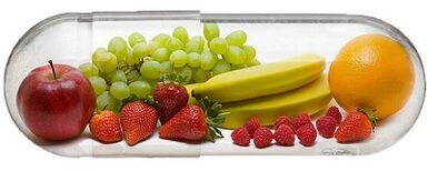 Vitaminas em produtos para potência masculina